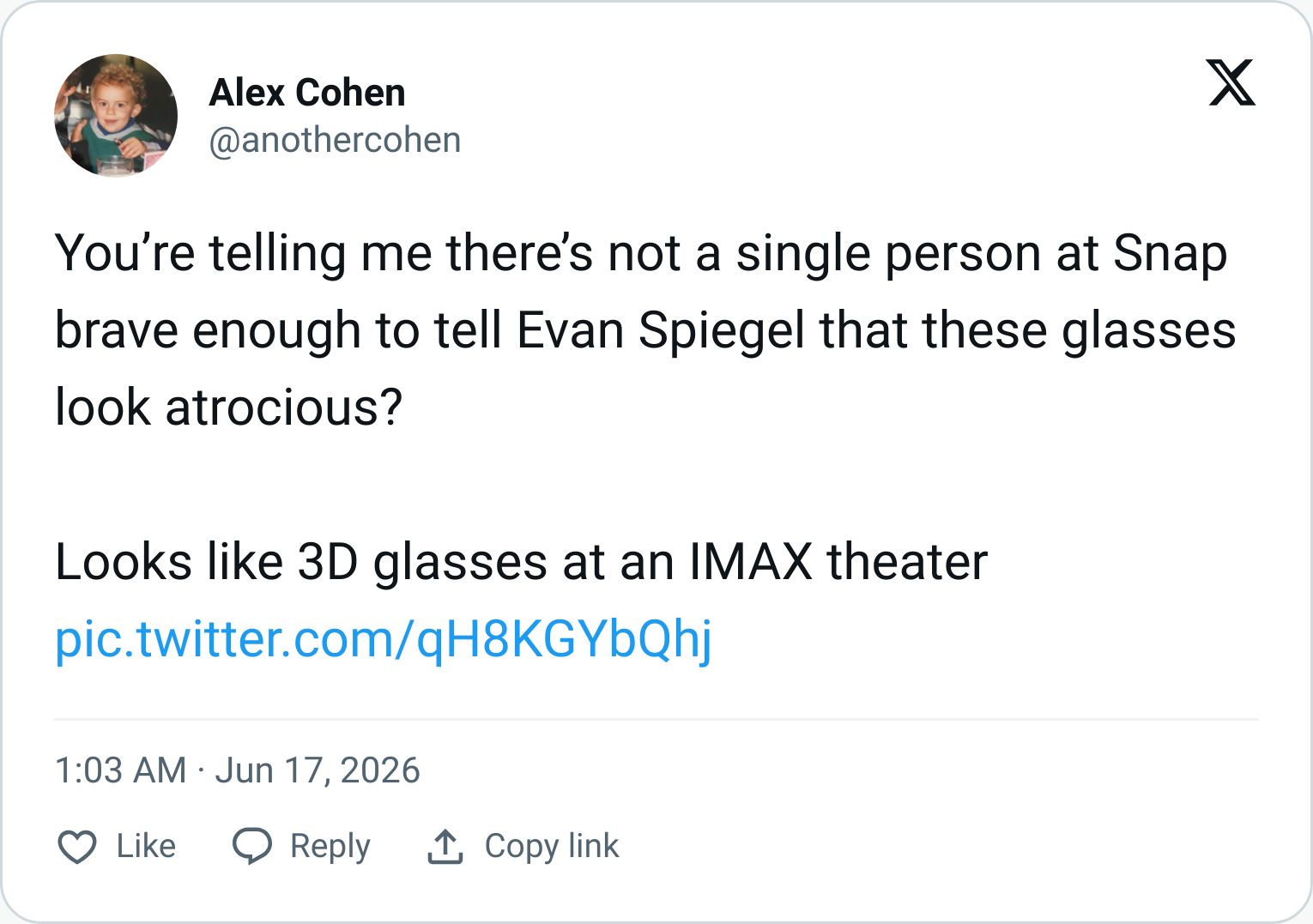 Tweet screenshot