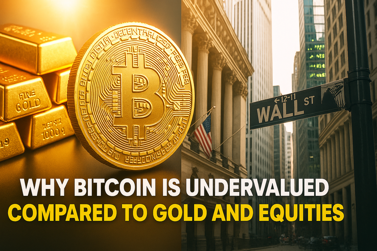 Why Bitcoin Is Undervalued Compared to Gold and Equities