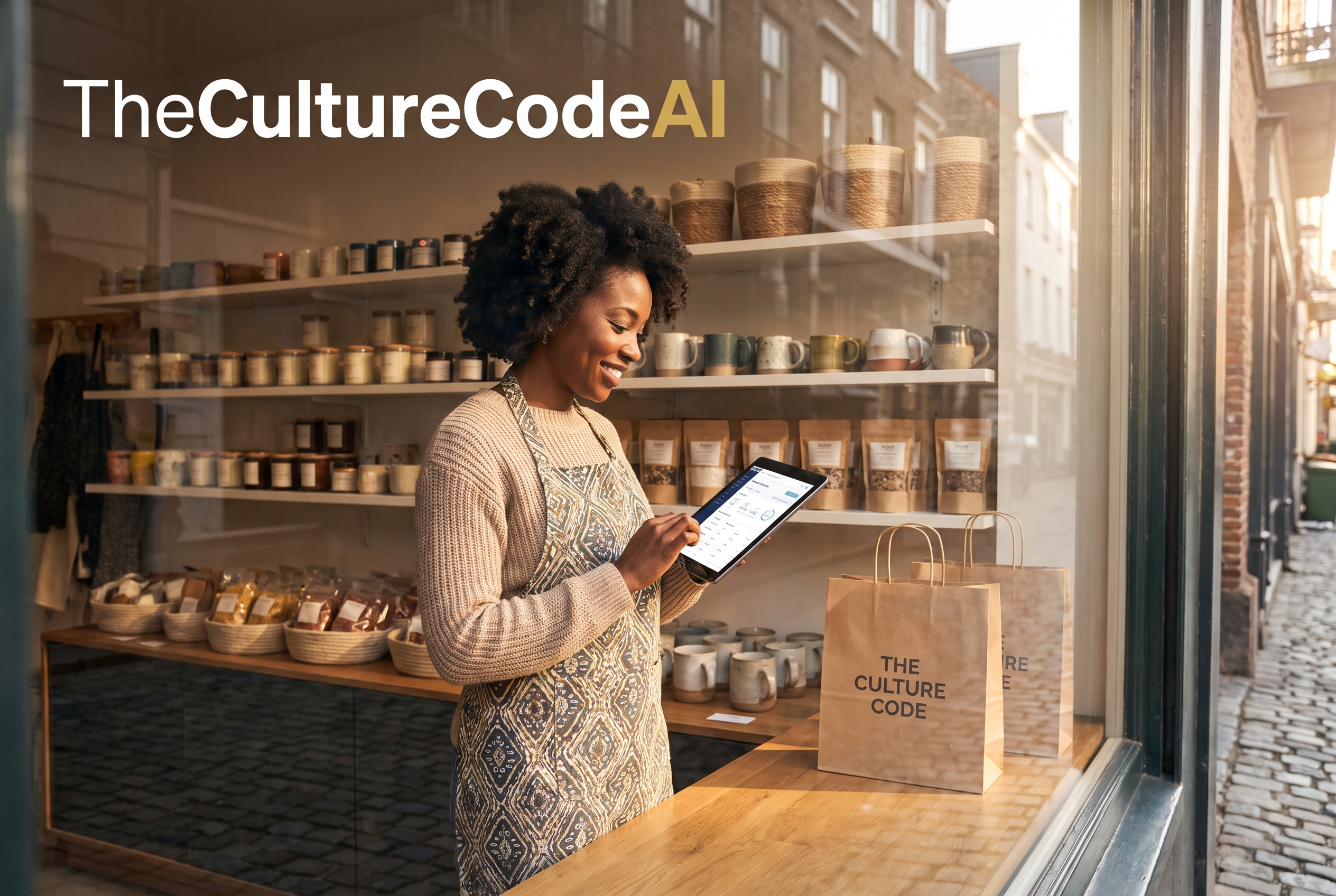 The Culture Code AI | Black woman entrepreneur selling to the world from her boutique