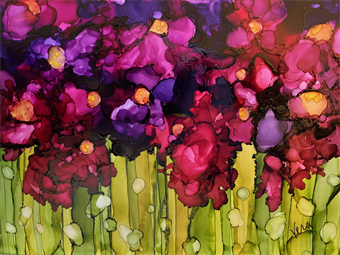 Workshop artwork: Alcohol Inks with Vera Worthington