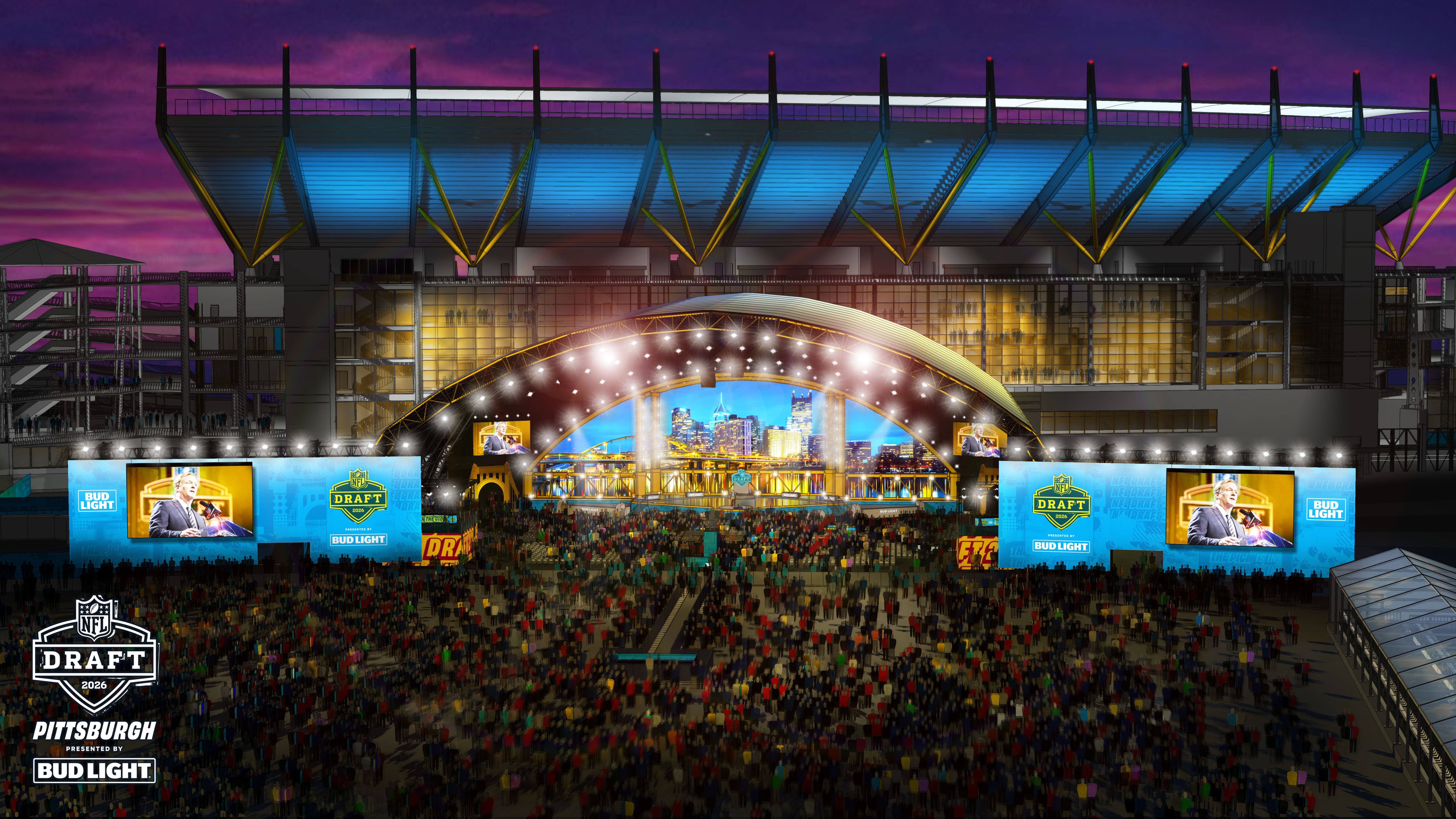 NFL rendering of the 2026 Draft stage