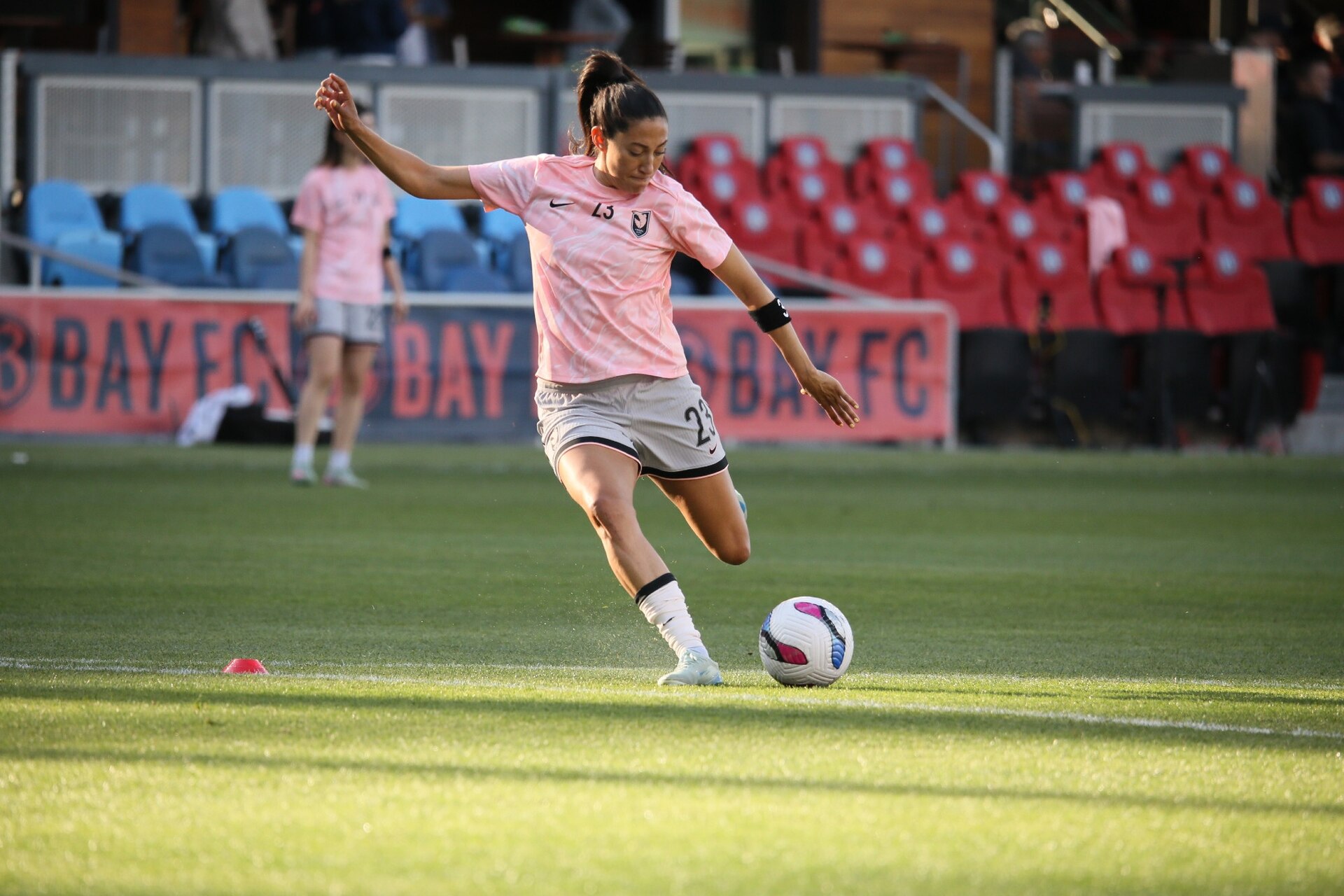 Bay FC against Angel City, San Jose, 17 May 2025.