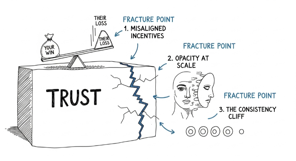 Trust doesn't fade, it snaps