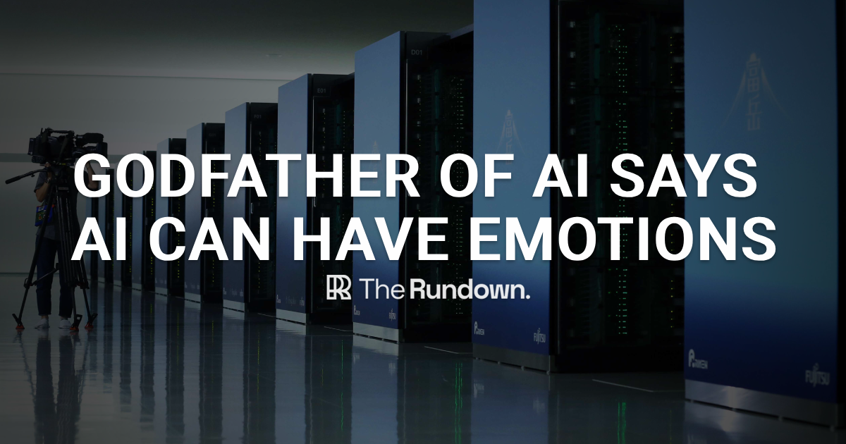 🤖 AI Godfather thinks AI will have emotions
