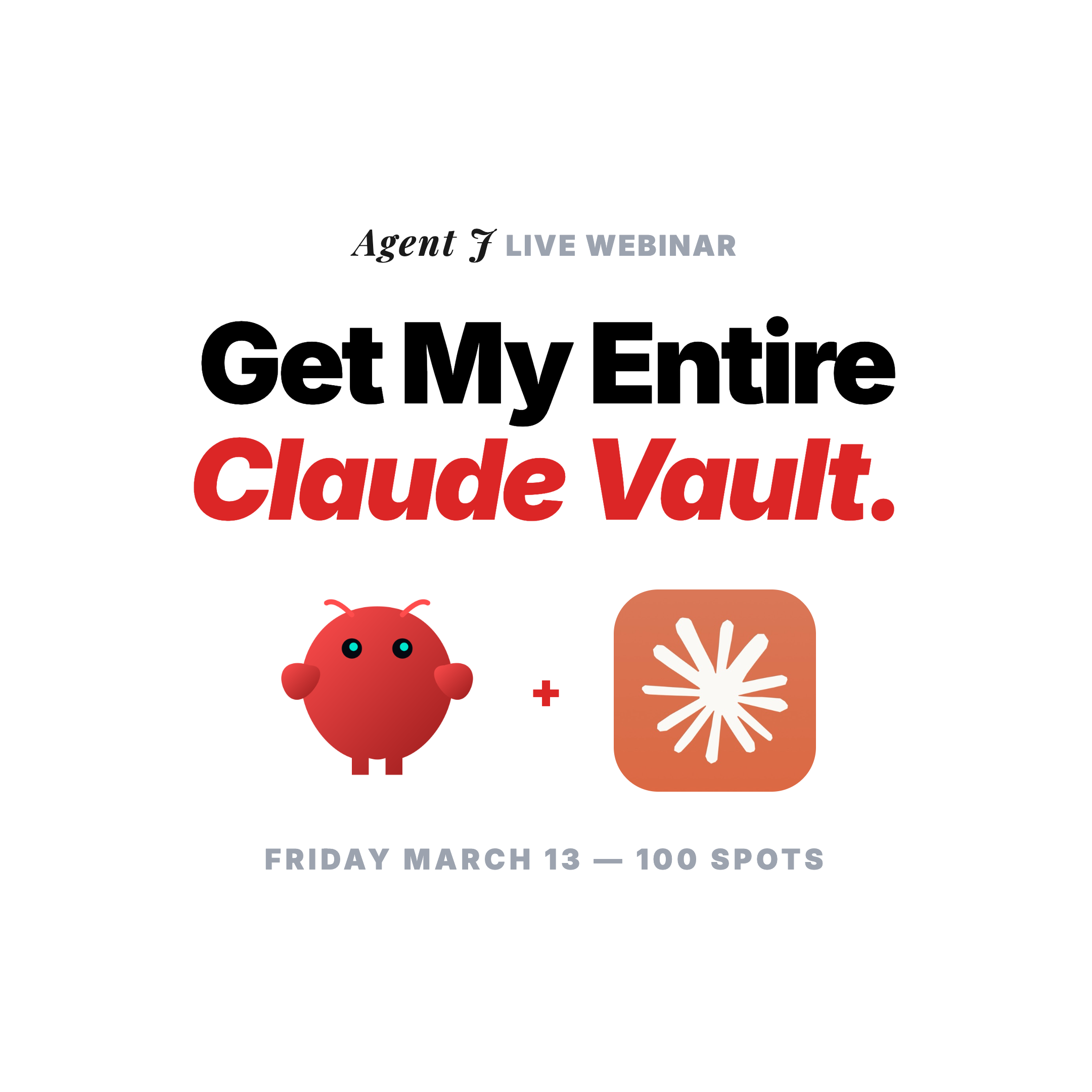 I'm giving away my entire Claude vault this Friday
