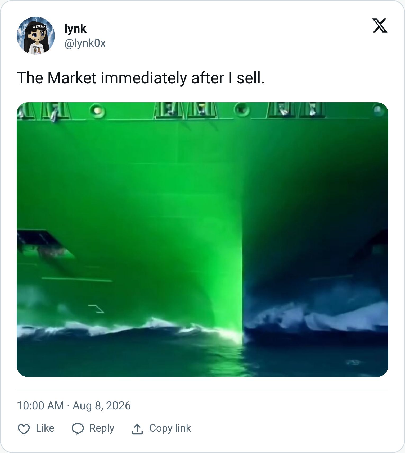 Tweet screenshot