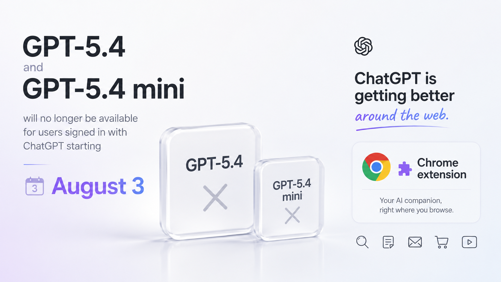 ChatGPT Chrome extension and desktop app updates