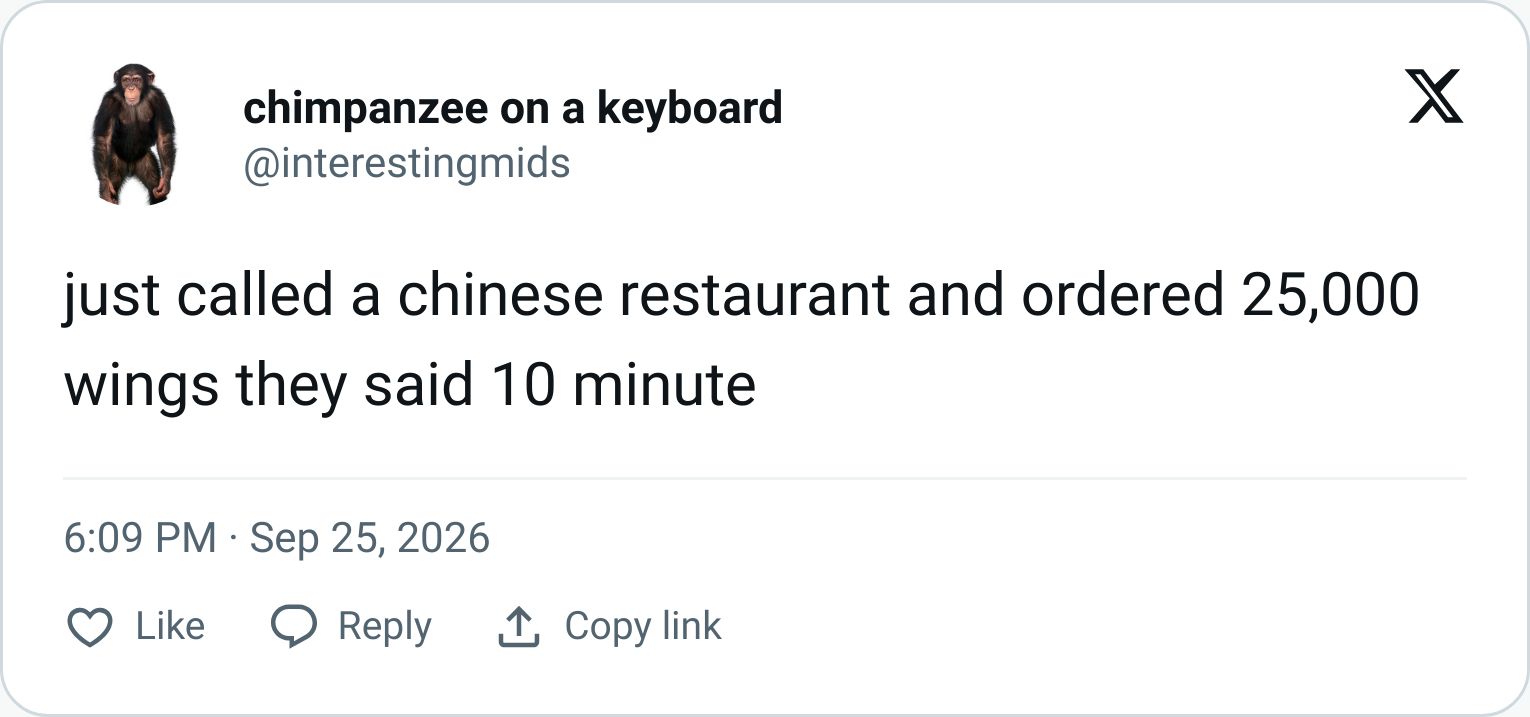 Tweet screenshot