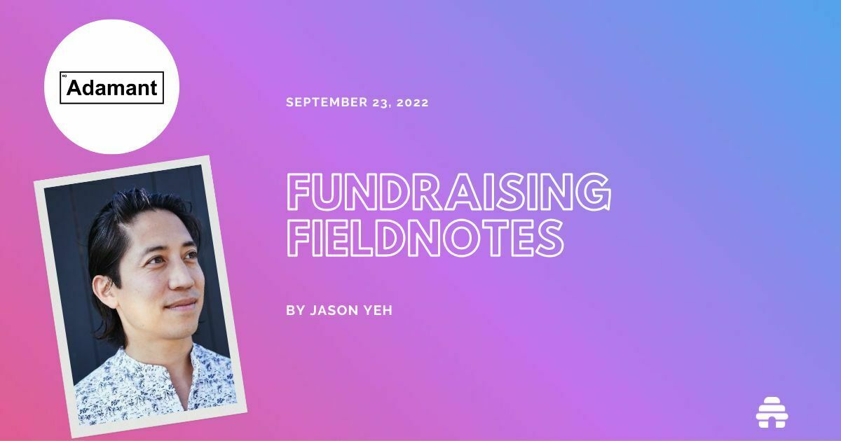 Creator Spotlight: Jason Yeh author of Fundraising Fieldnotes