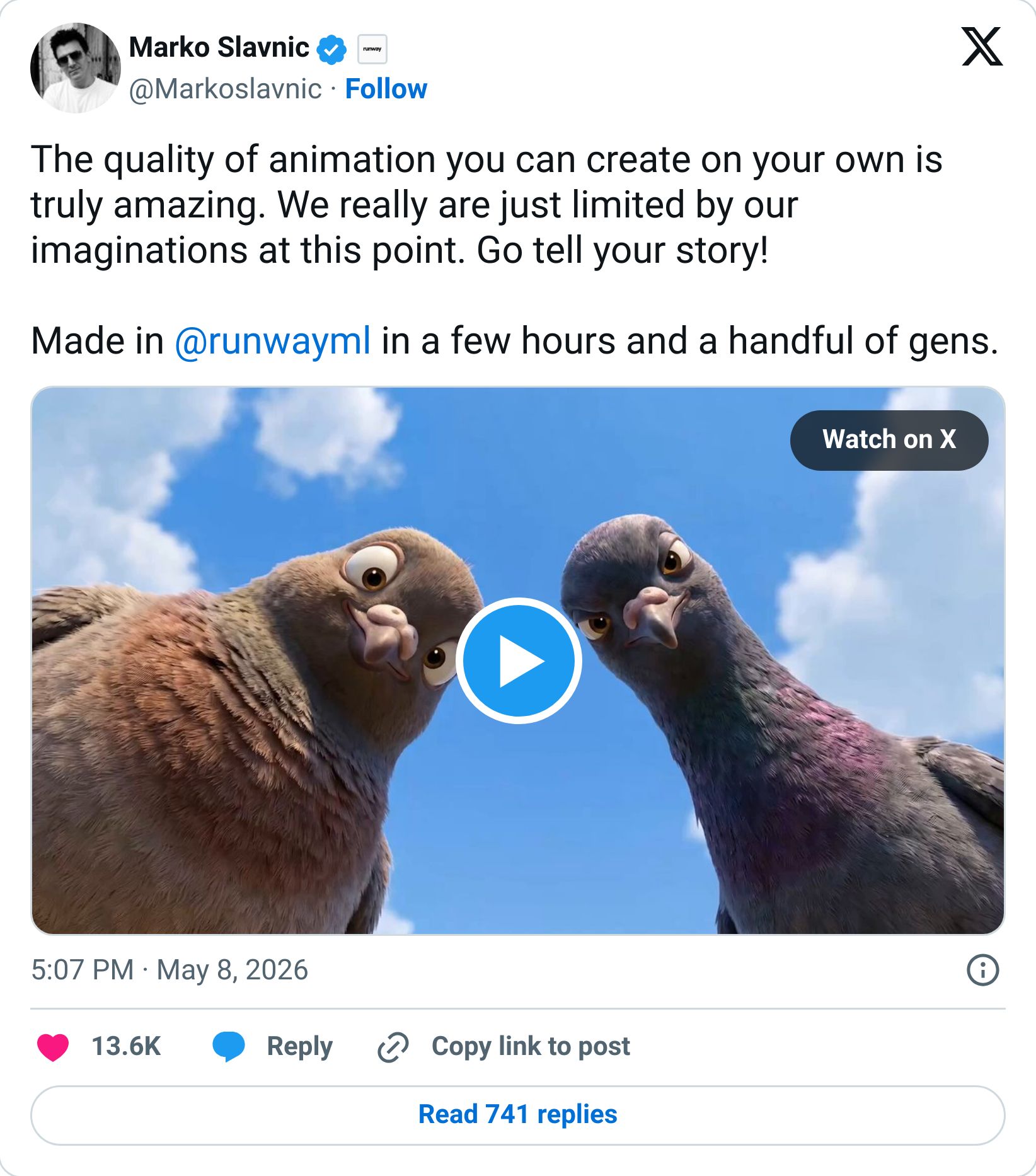 Tweet screenshot
