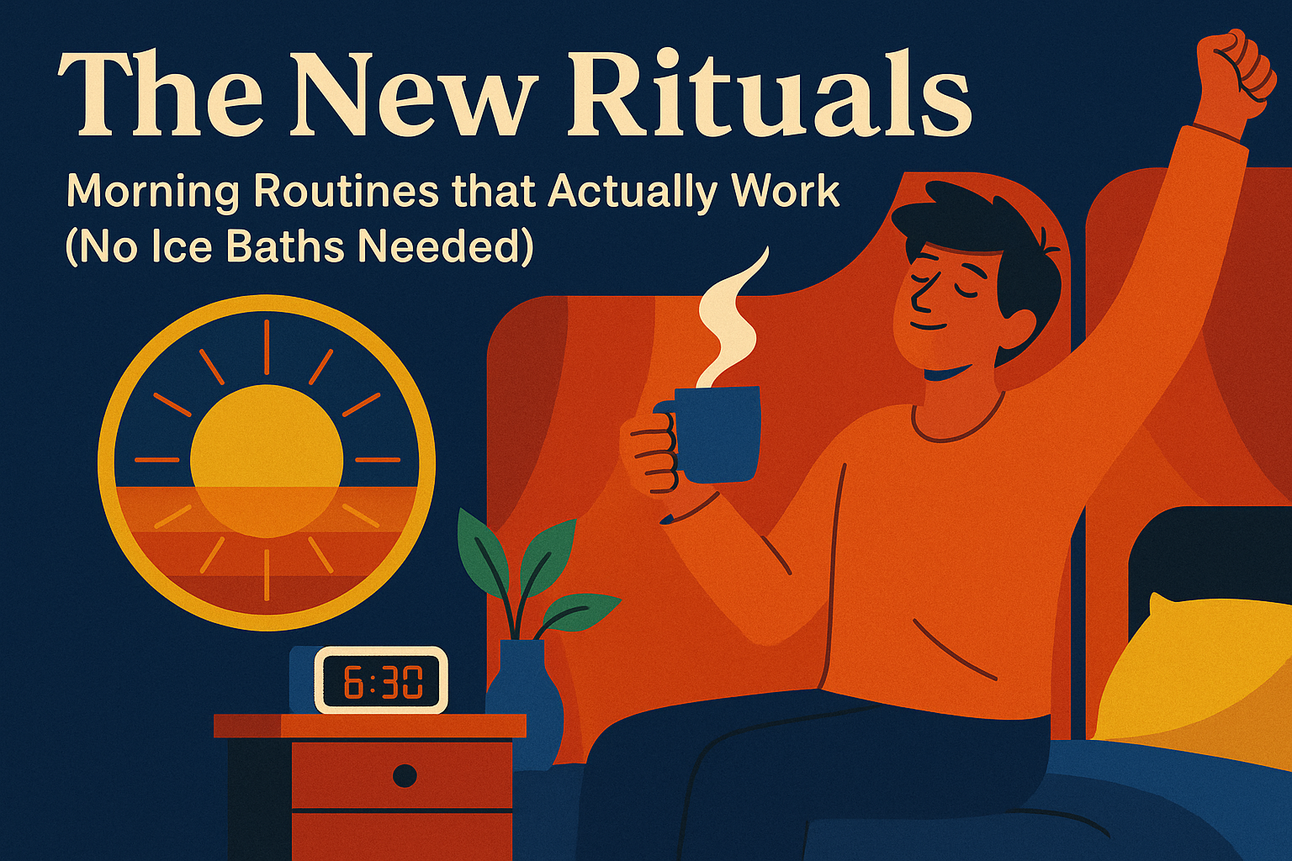 The New Rituals: Morning Routines that Actually Work (No Ice Baths Needed)