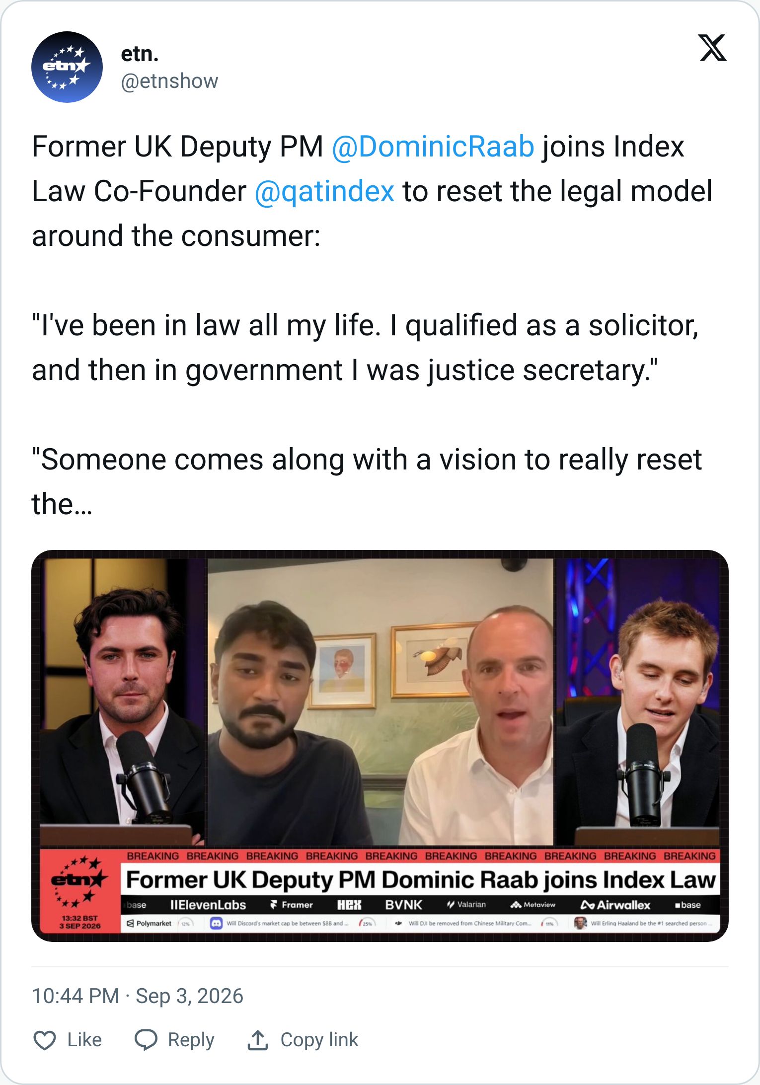 Tweet screenshot