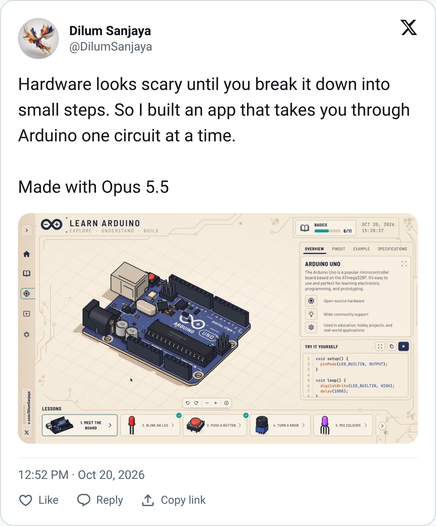 Tweet screenshot