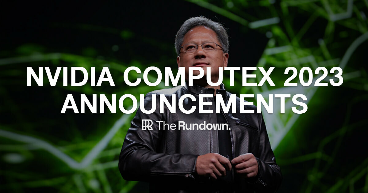 🤖 Nvidia reveals huge AI products