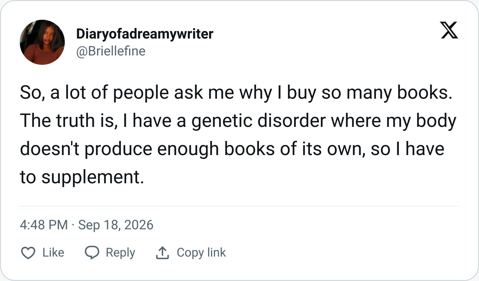 Tweet screenshot