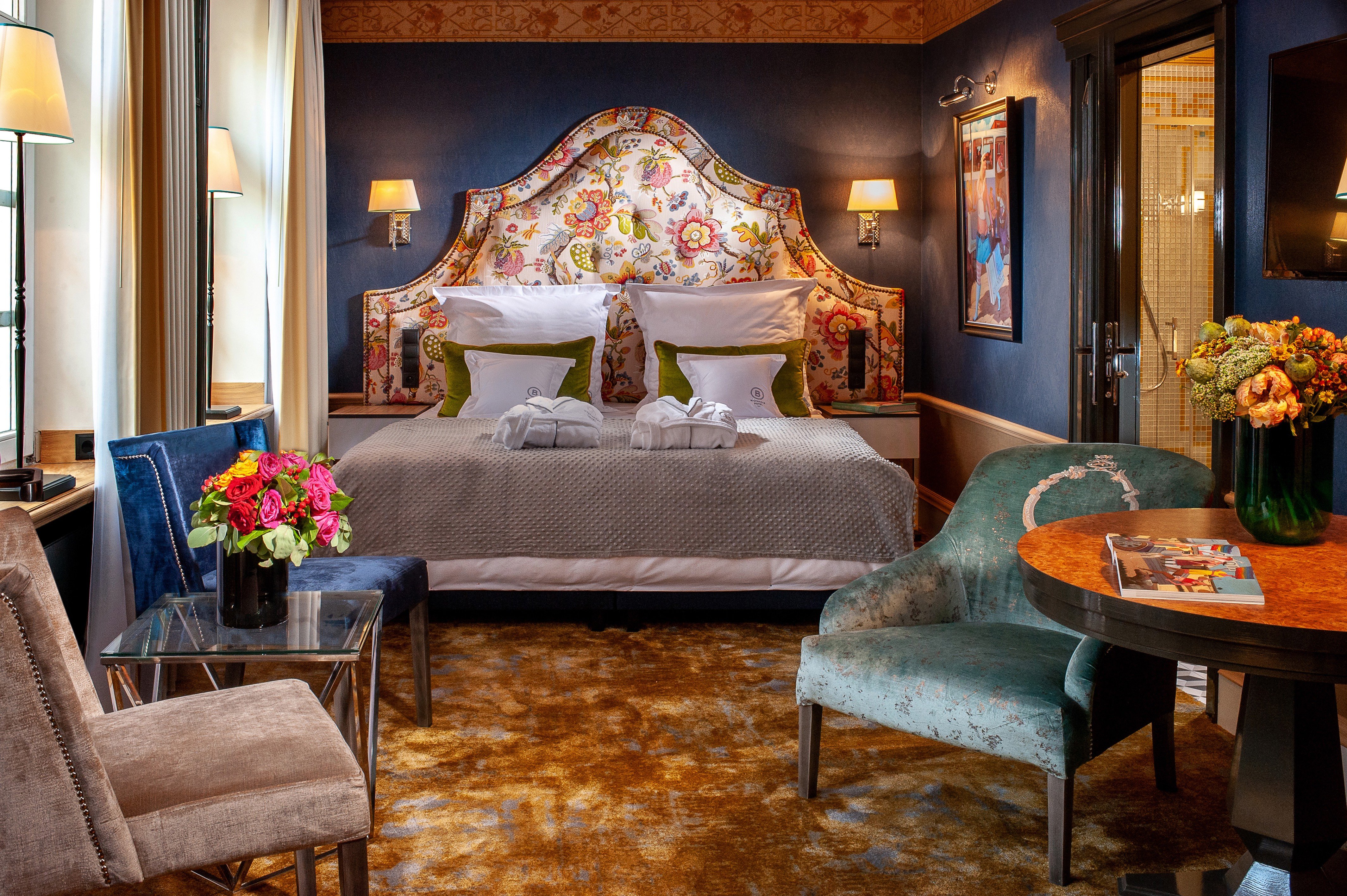 Colorful guest room at Balthazar Design Hotel
