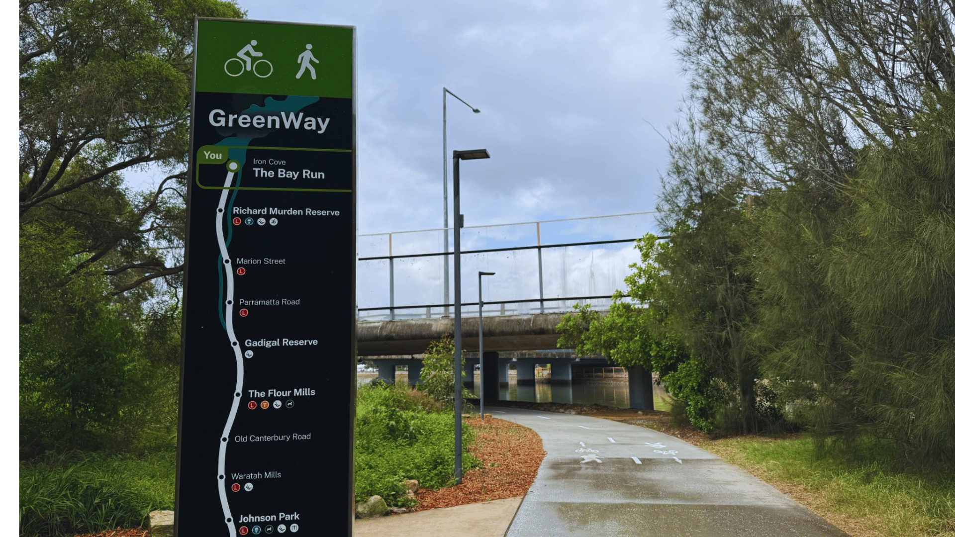 Lilyfield entrance near Iron Cove