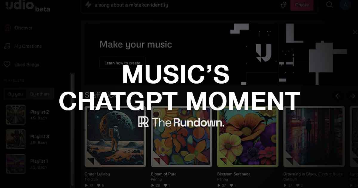 The 'ChatGPT for music' moment