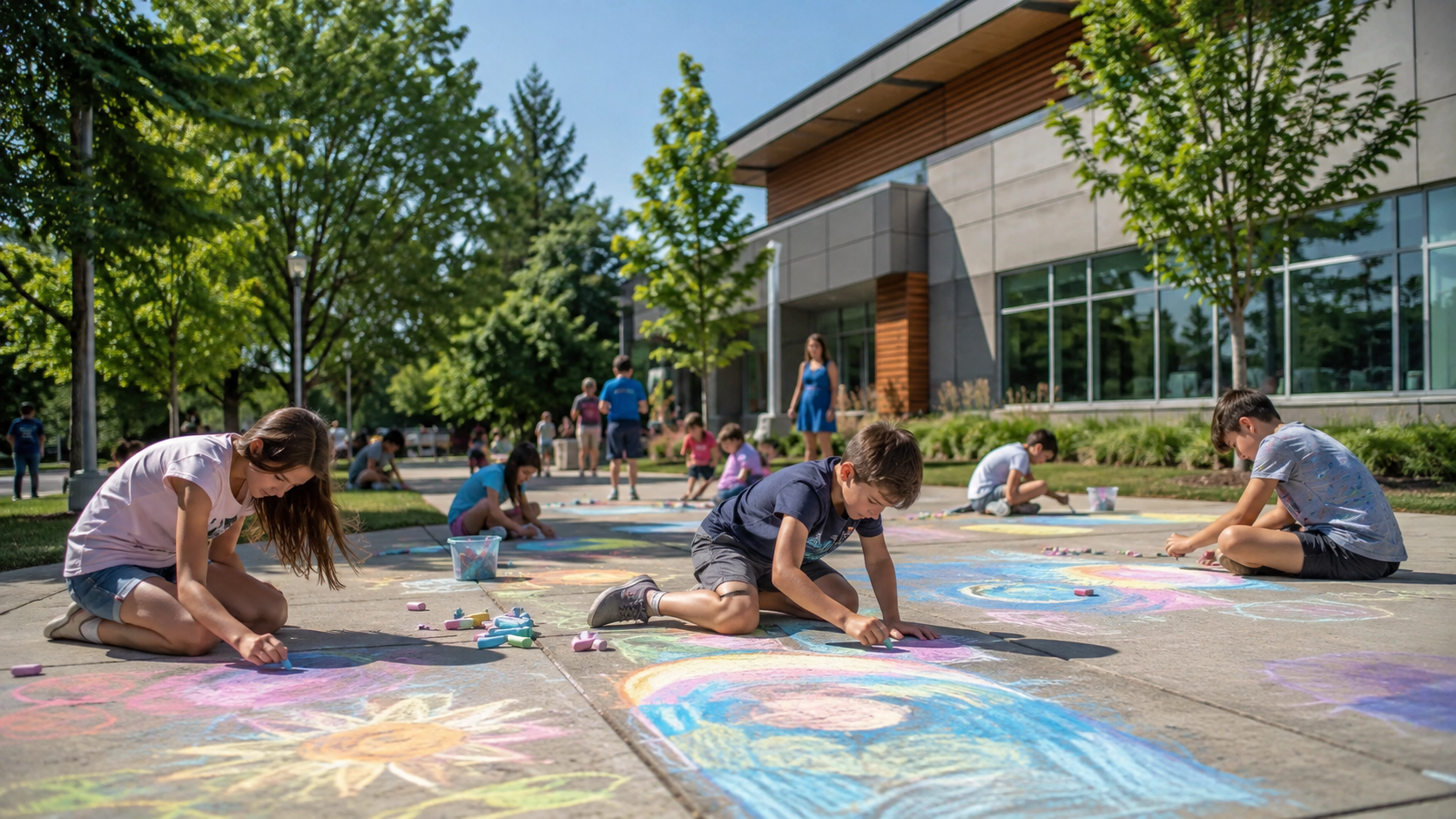 Children’s Chalk Pastel Art — Tsawwassen