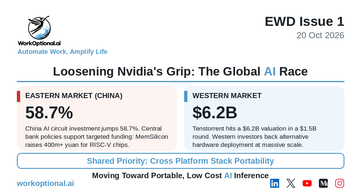 EWD Issue 1 infographic: Loosening Nvidia's Grip, The Global AI Race