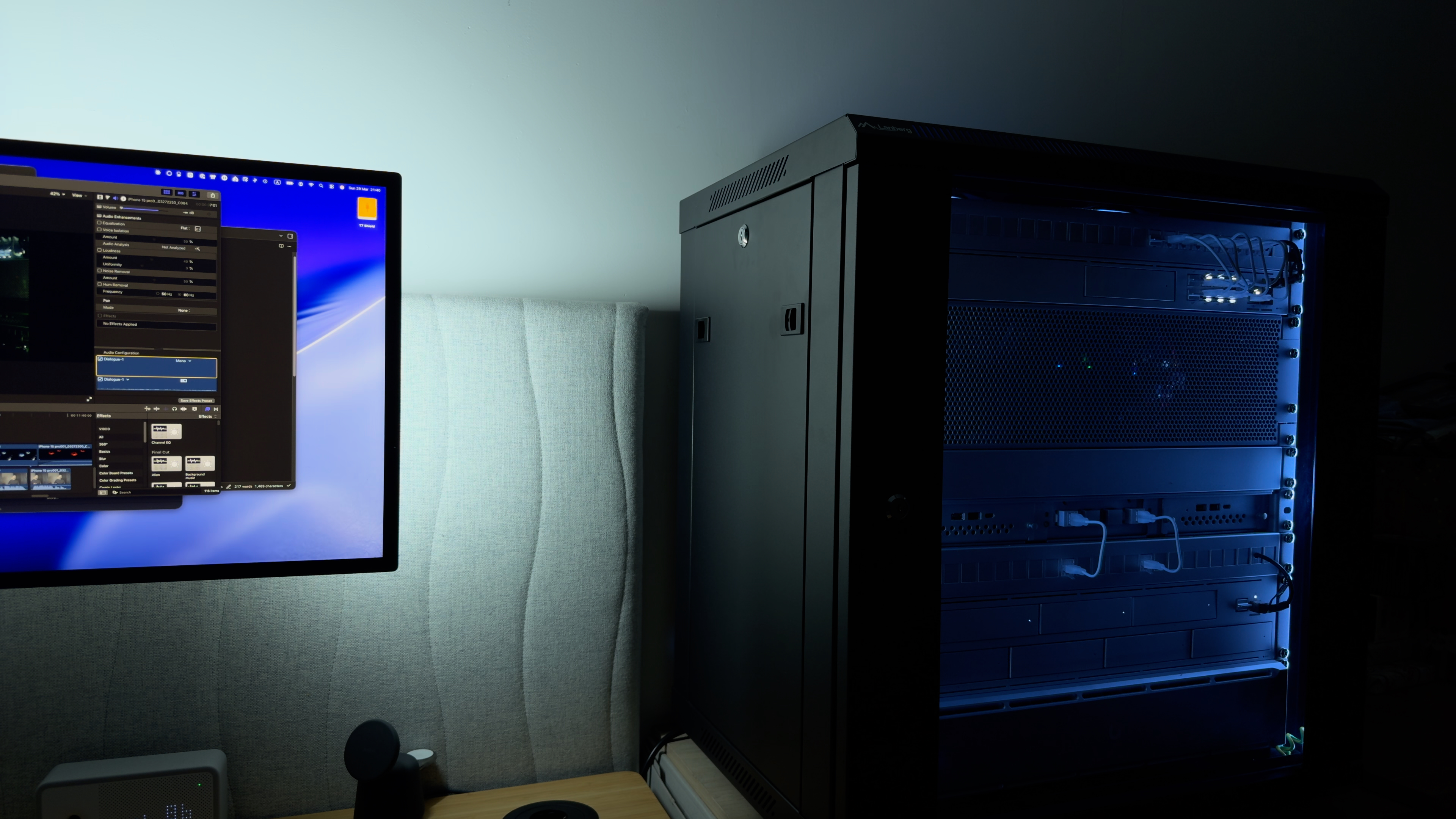 Autonomous RGB Rack Cooling with ESPHome and QuinLED