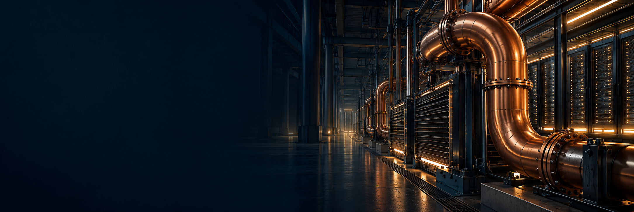 Editorial illustration of digital infrastructure