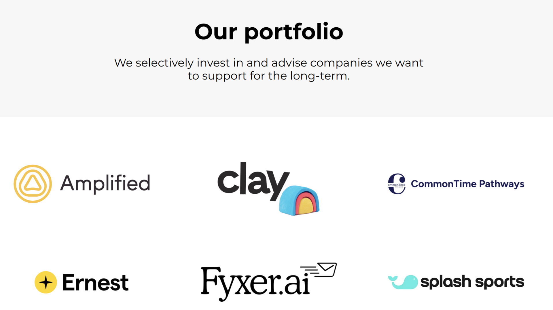 Backing the next wave of growth
