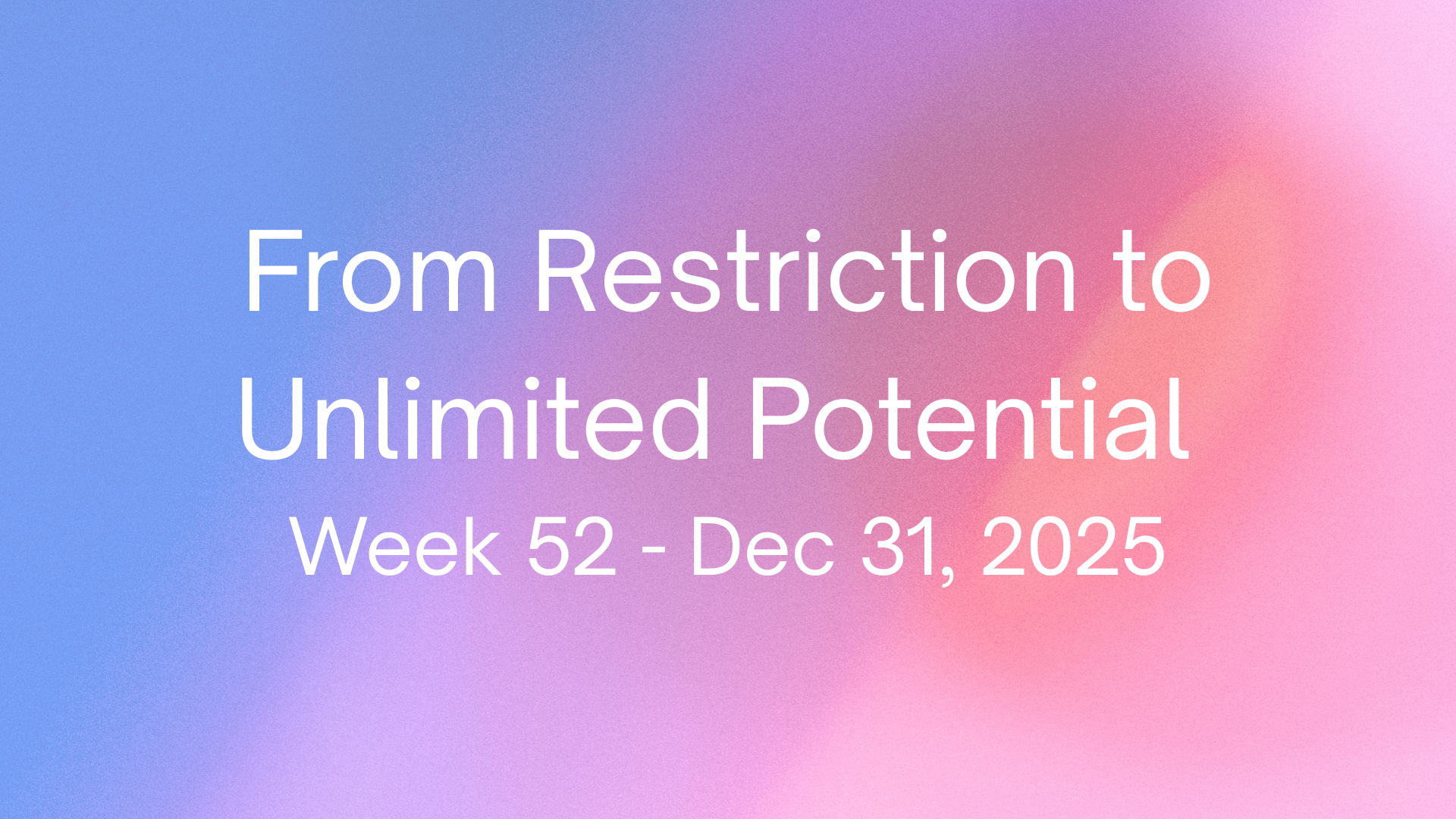 From Restriction to Unlimited Potential
