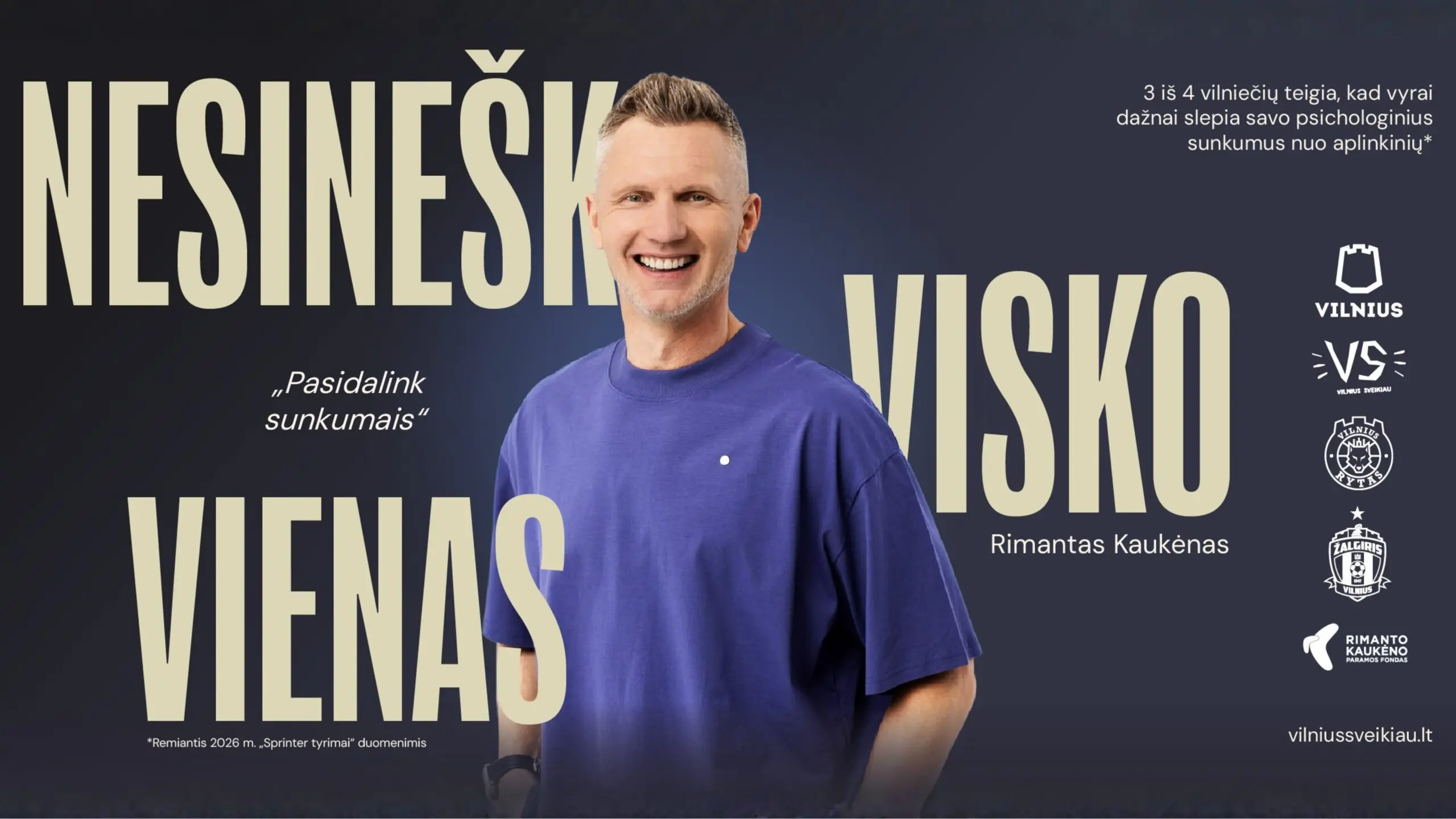 Dėmesys vyrų emocinei sveikatai – „Vilnius sveikiau“ kviečia į konkursą