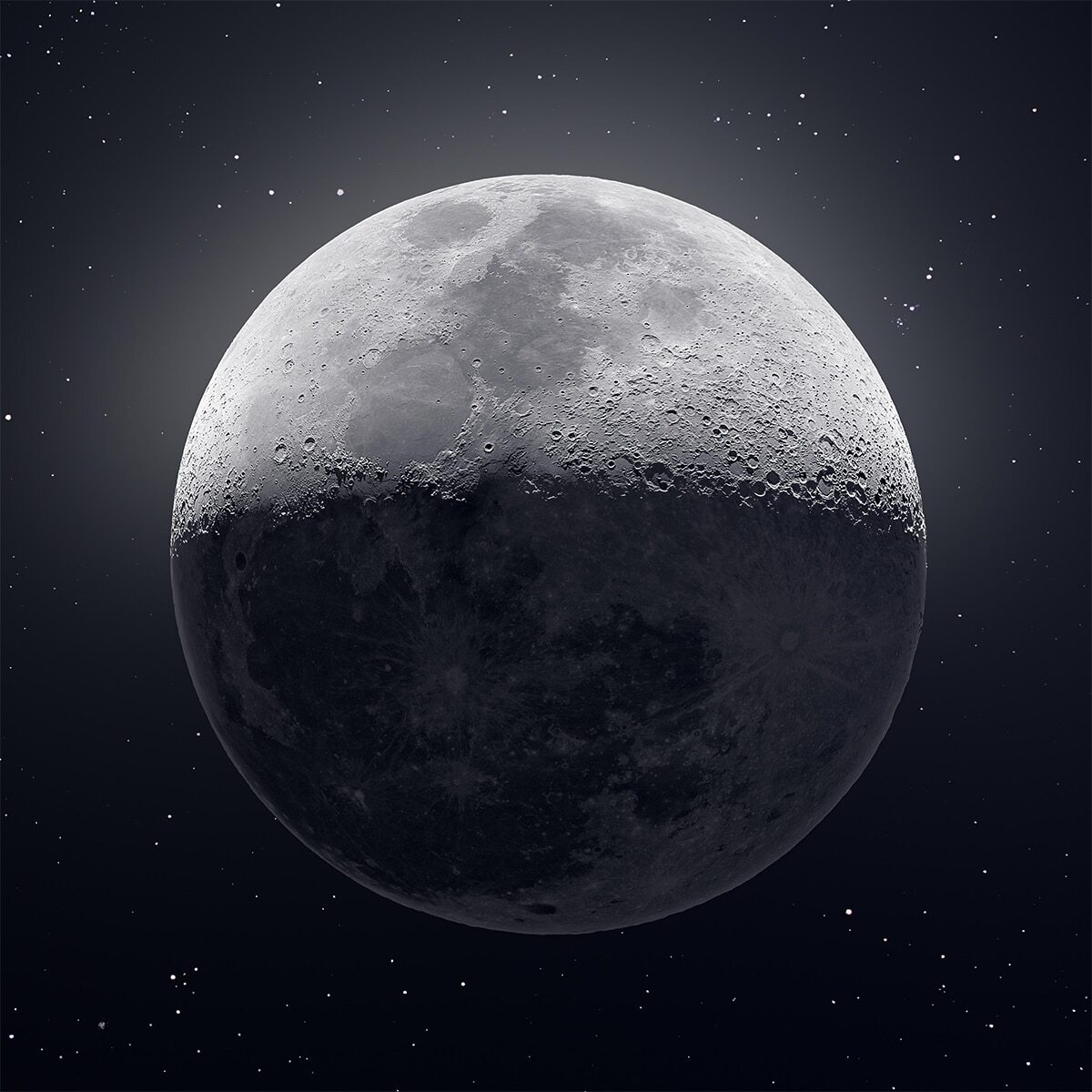 Amazing Moon Photo Made up of 50,000 Images