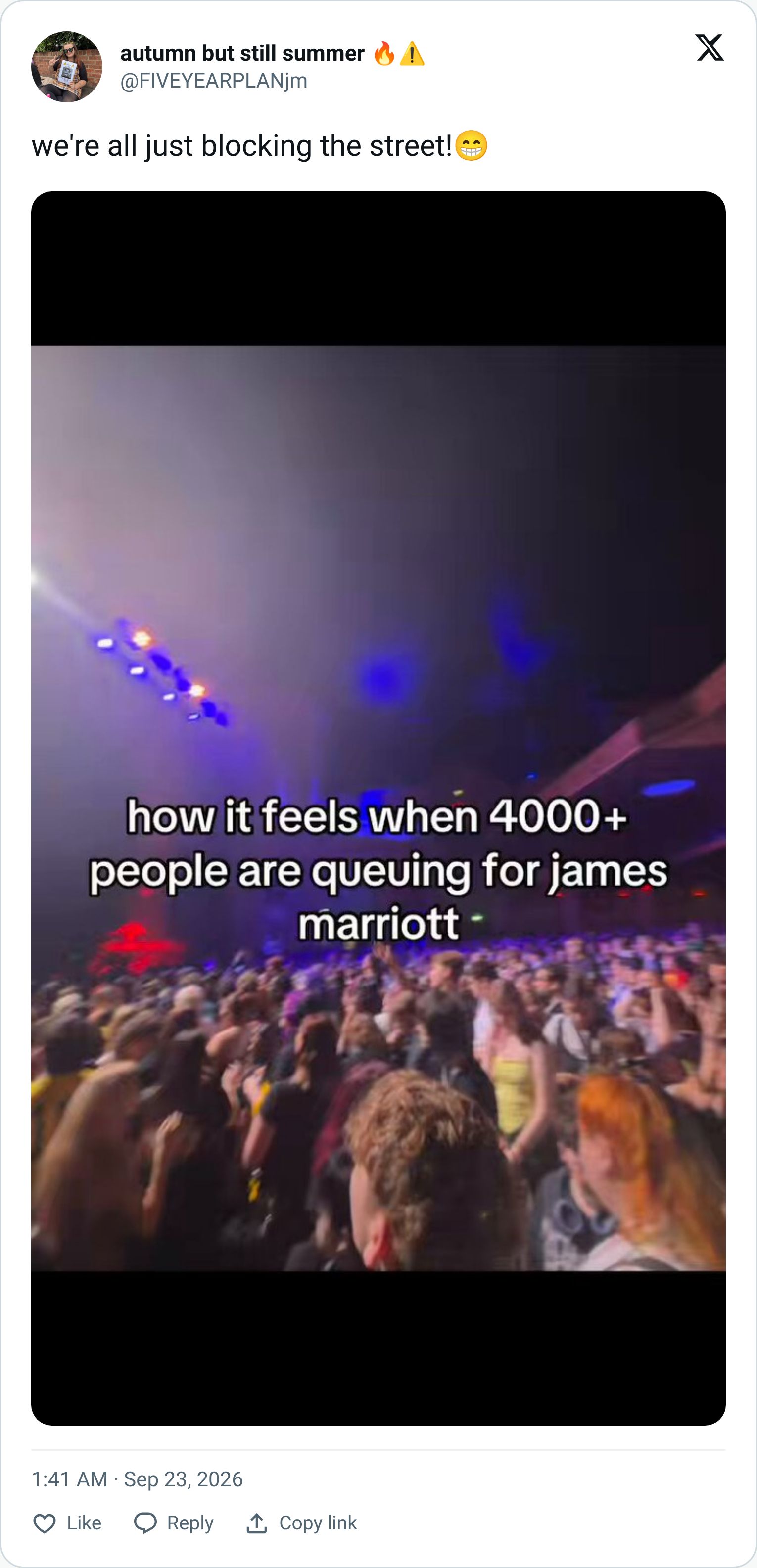 Tweet screenshot
