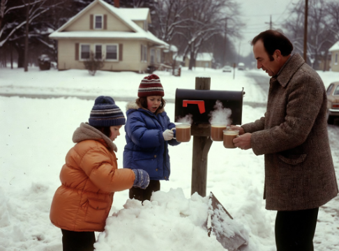 Pete’s First Snow Fort, 1978