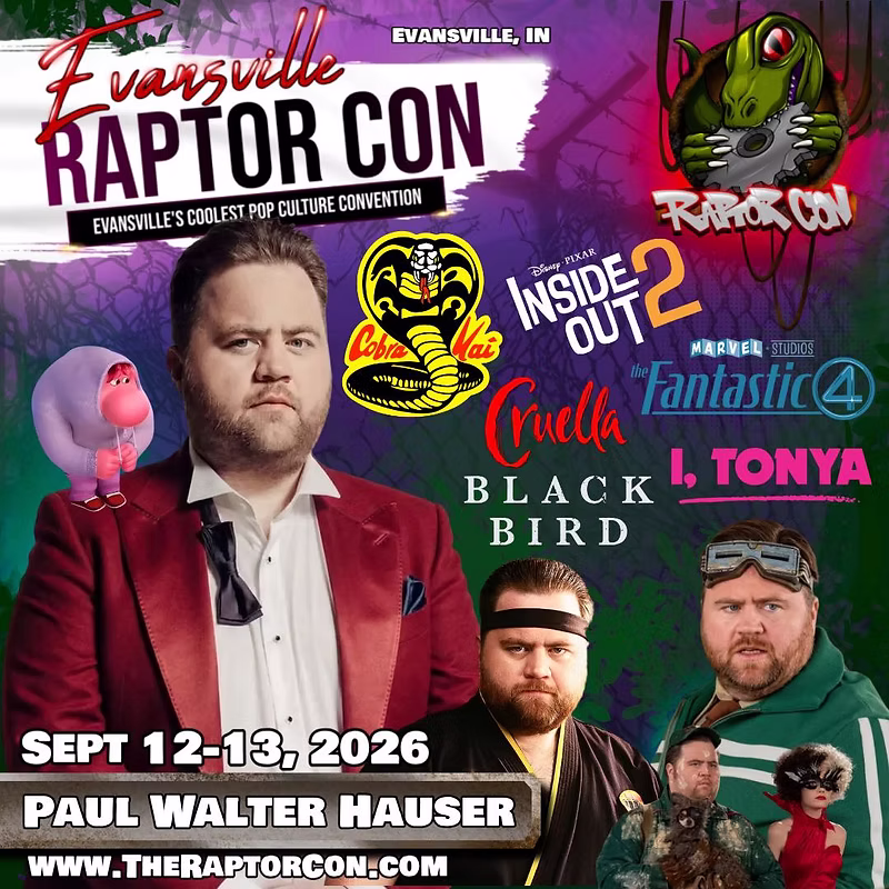 PAUL WALTER HAUSER at Evansville Raptor Con 2026
