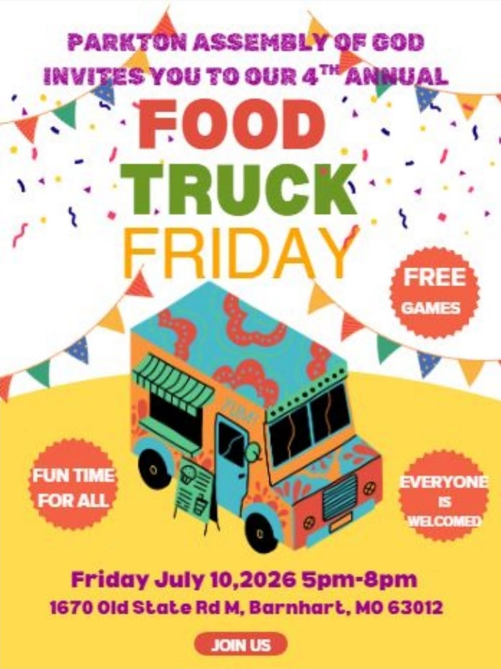 Food Truck Friday July 10th