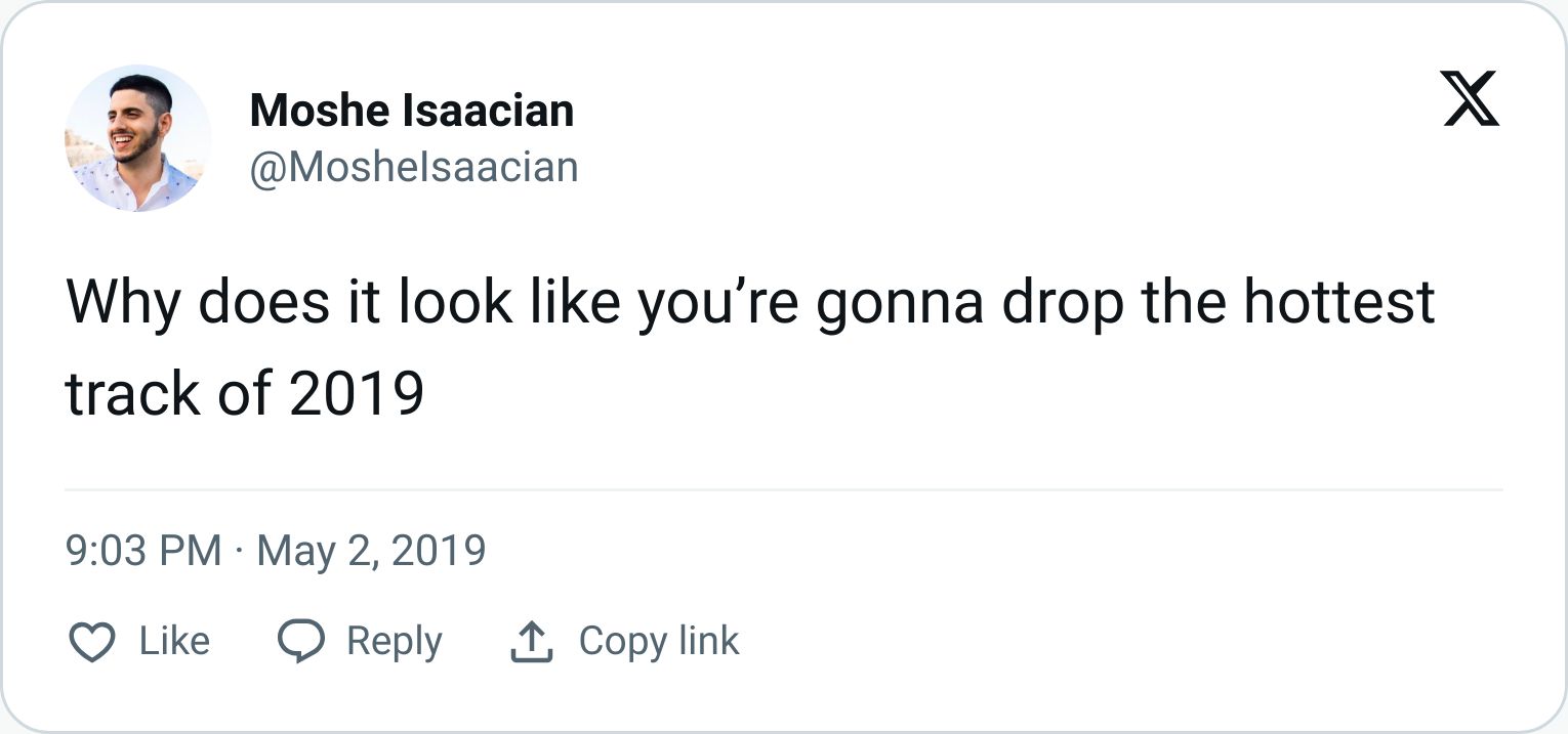 Tweet screenshot
