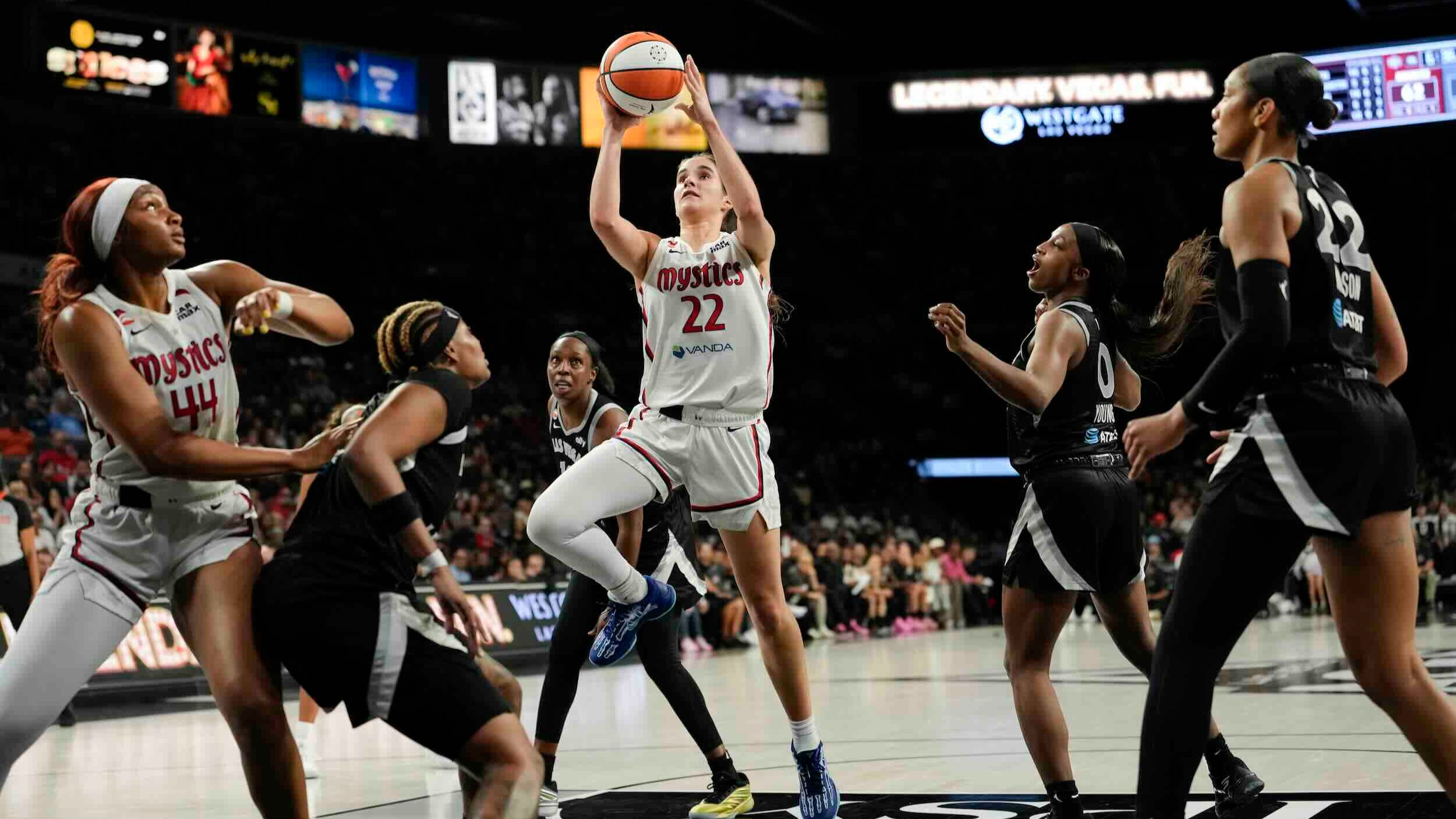 A&rsquo;ja Wilson shatters Mystics winning streak post thumbnail