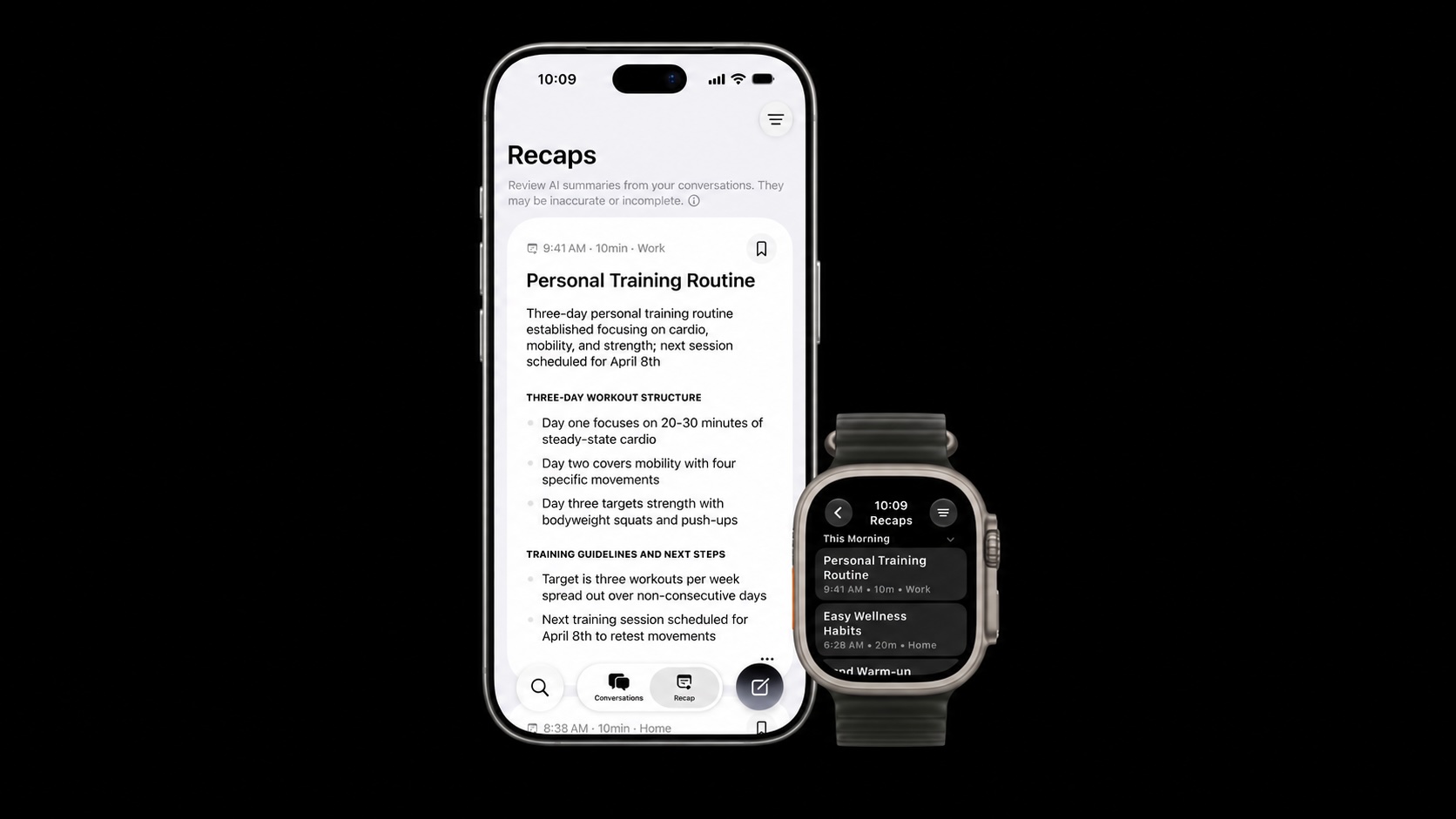 Apple turns Watch into AI notetaker