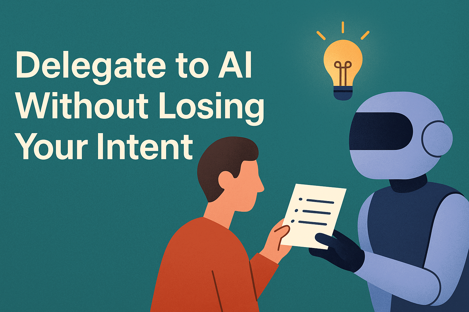 Delegate to AI Without Losing Your Intent