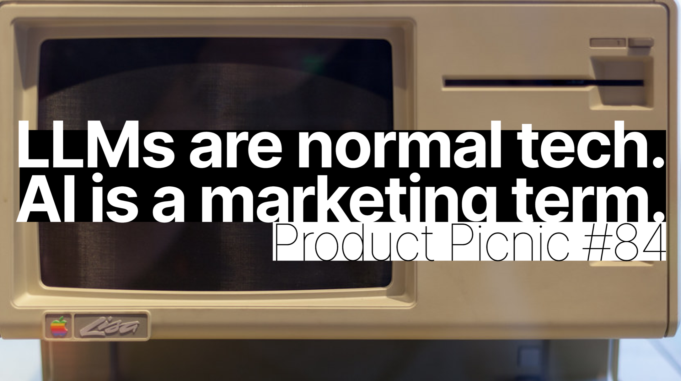 LLMs are just normal technology. But tech is just a normal medium.