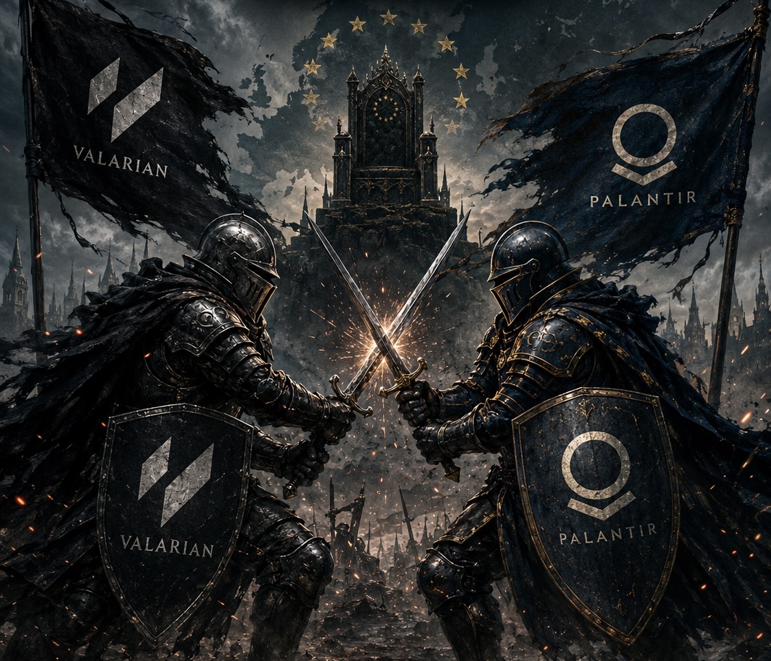 Valarian versus Palantir: Who will win the Game of Europe's thrones?