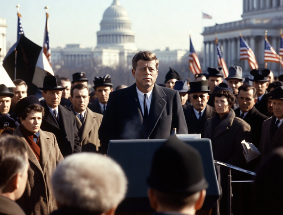 John F. Kennedy Is Sworn In as President