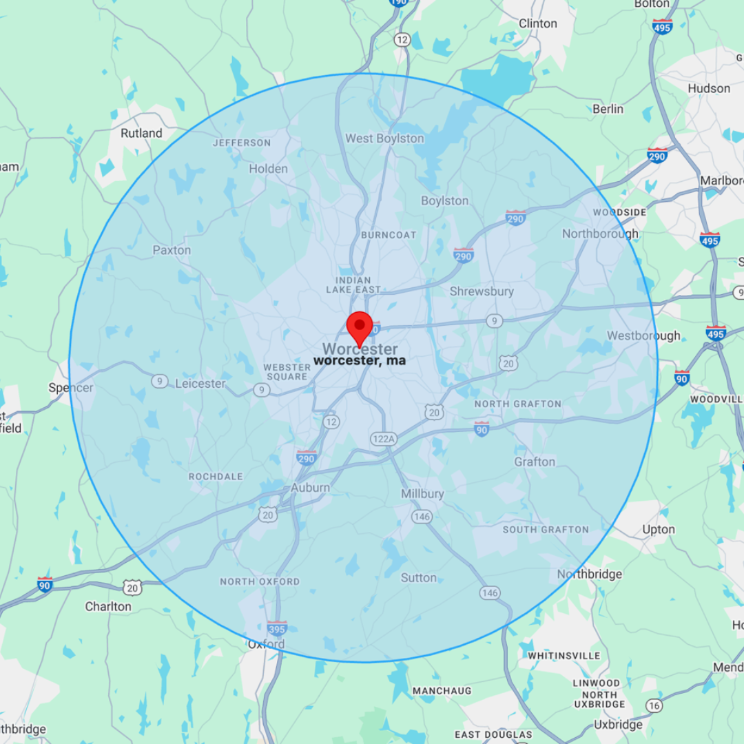 Worcester Regional Map