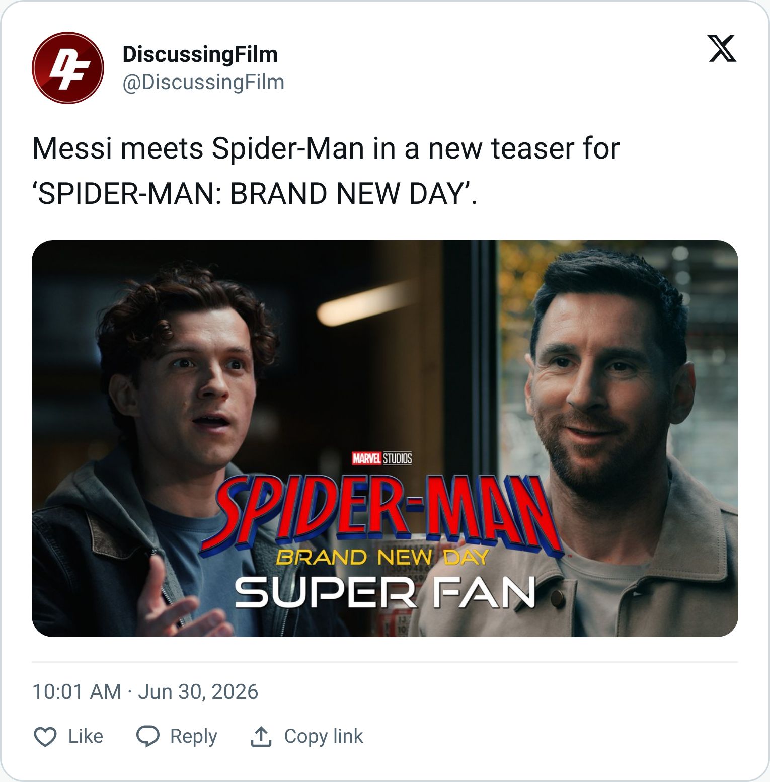 Tweet screenshot