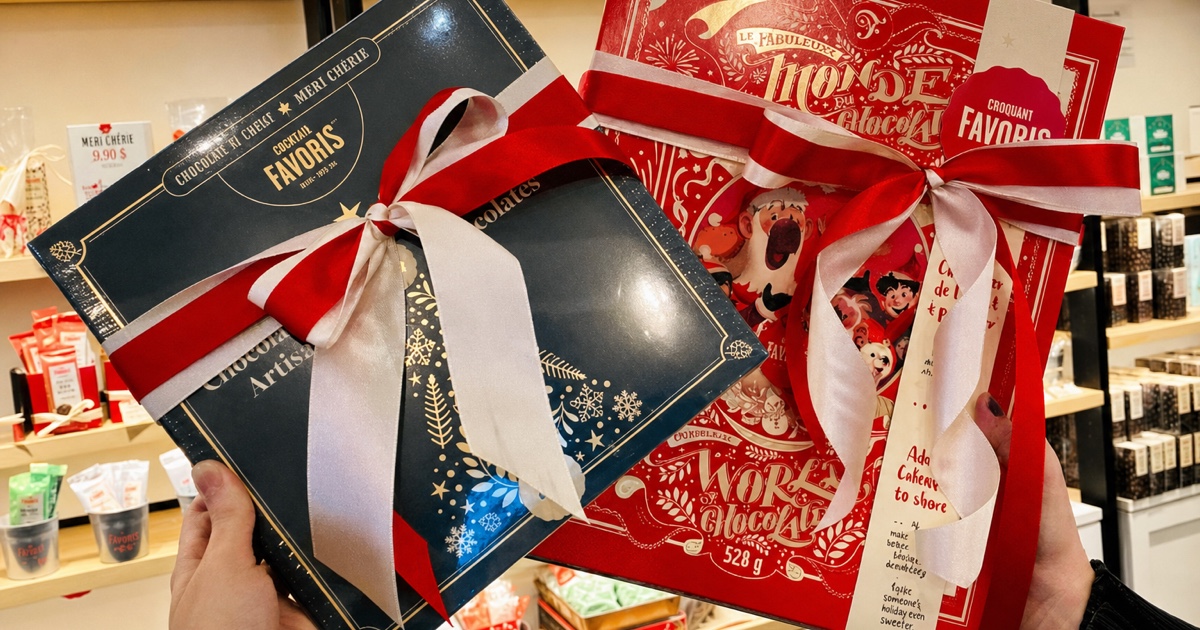 Holiday offerings at Chocolats Favoris