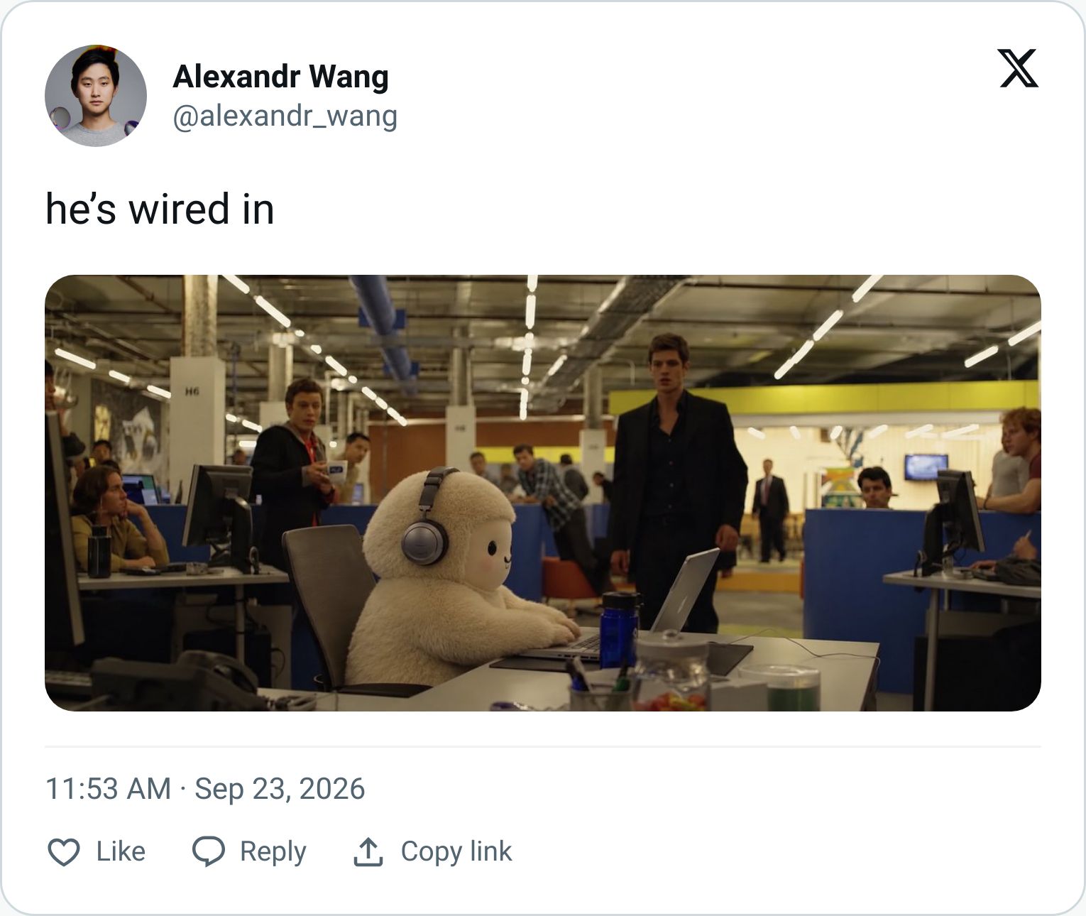 Tweet screenshot
