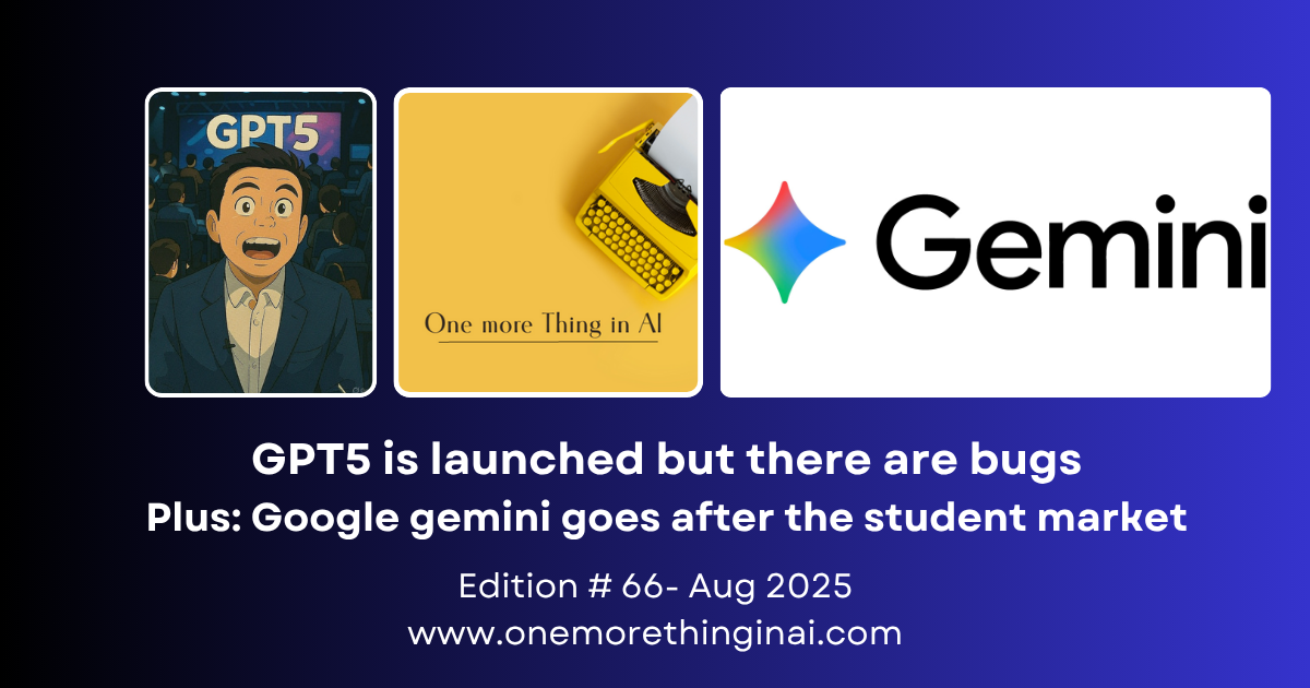 GPT5 is launched, but it is a buggy launch