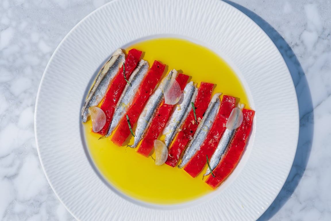Plated fish dish at Trisara Phuket