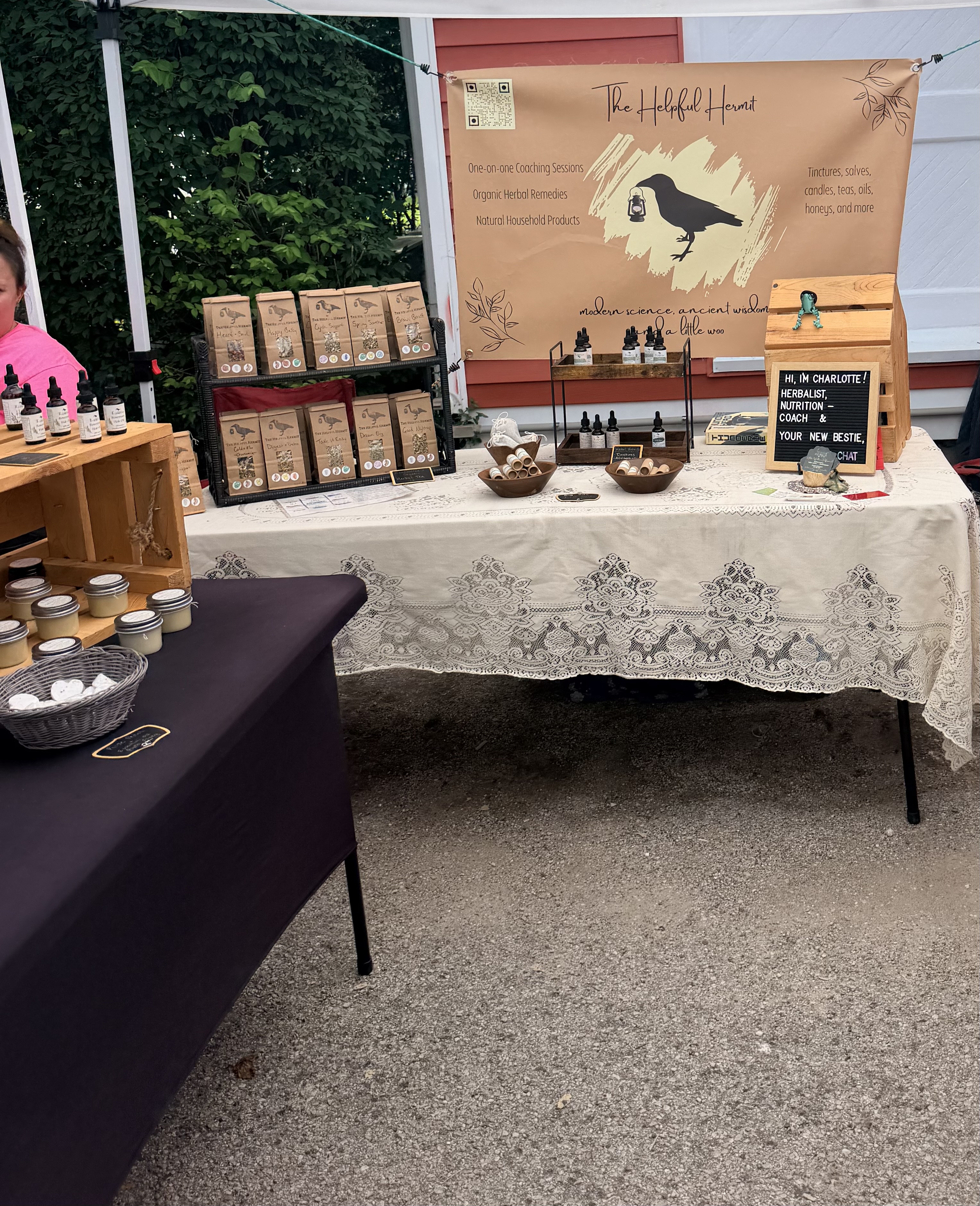 Business tent at the Kimmswick Strawberry Festival