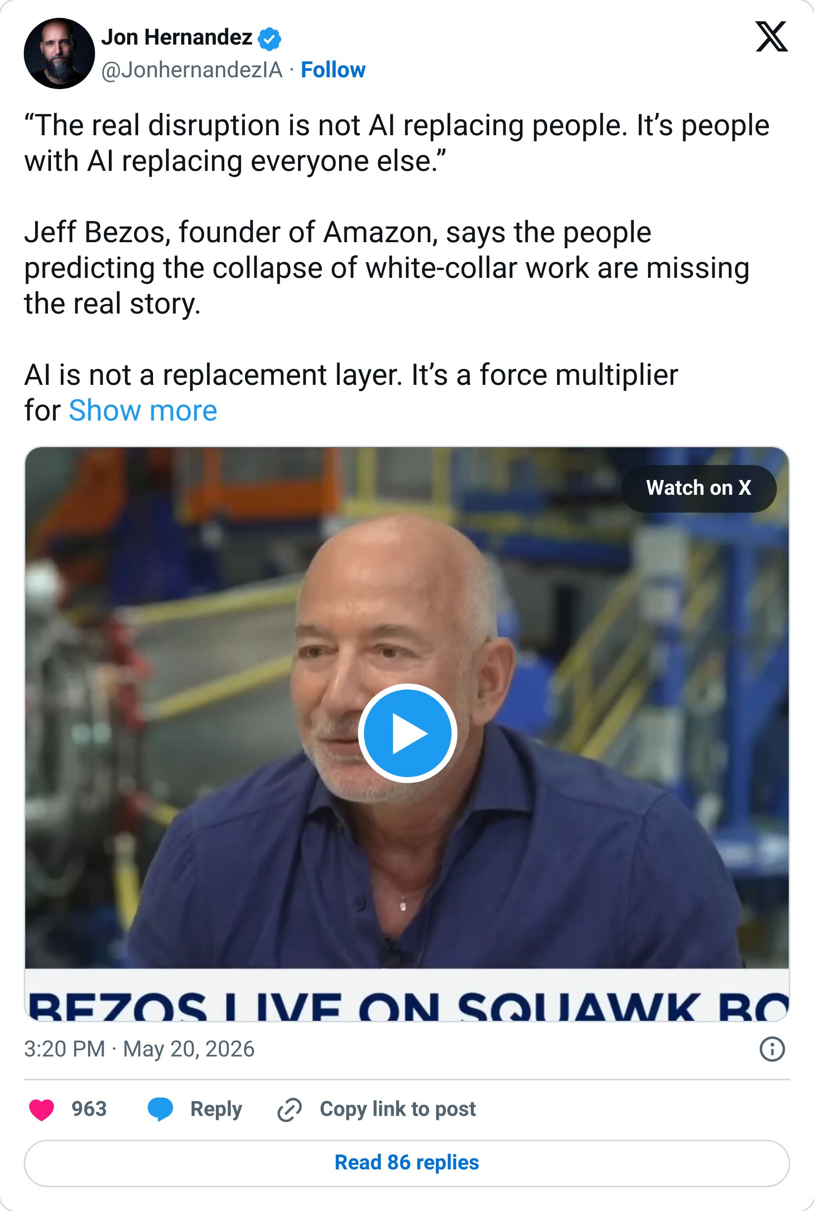 Tweet screenshot