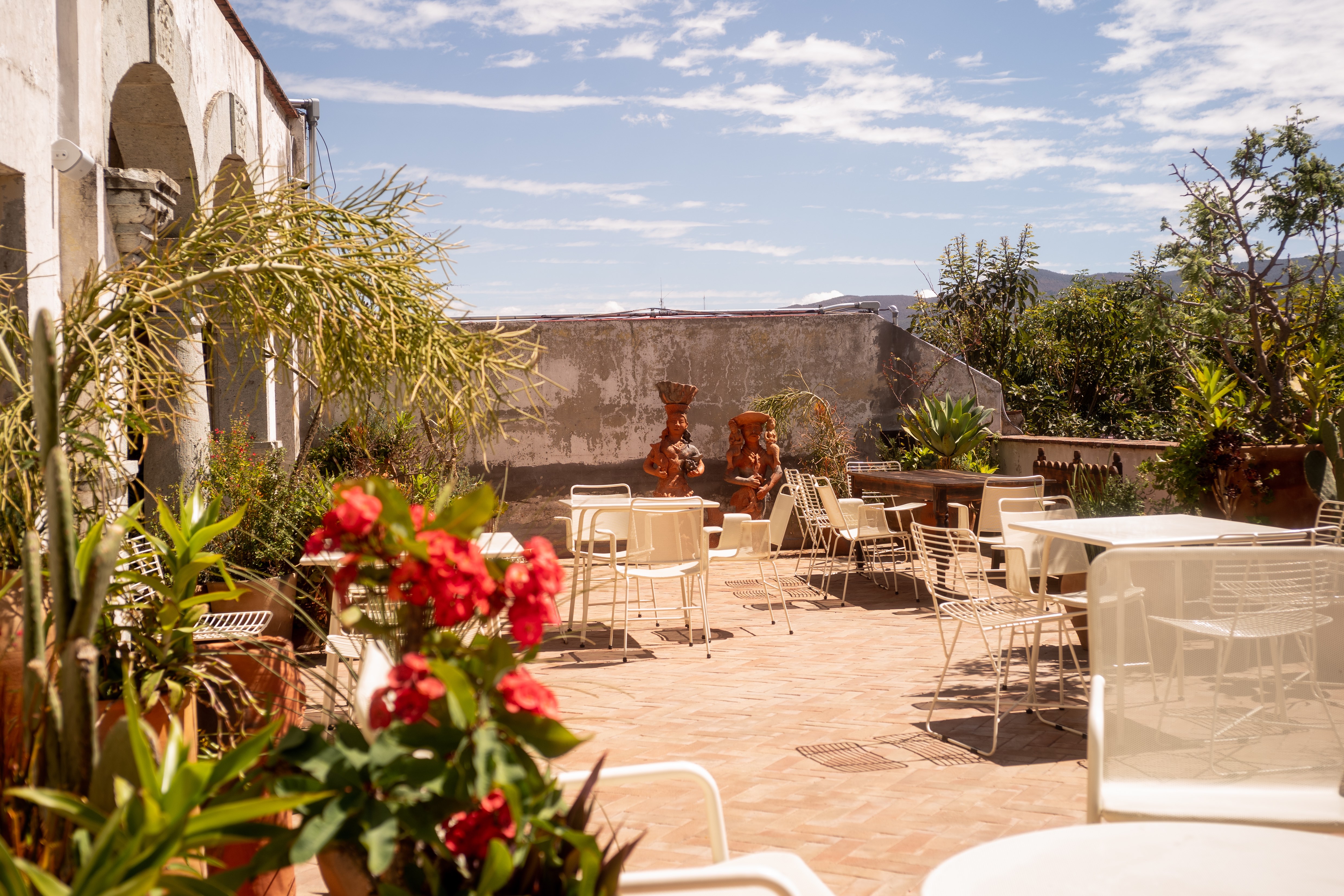 Casa Antonieta's rooftop dining terrace